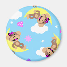 monkey  celestial refrigerator magnets