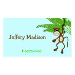 Monkey Children's Calling Card Business Cards