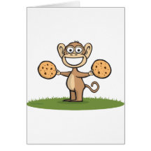 Monkey Cookies Cards