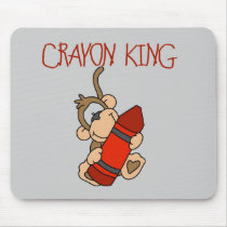 Monkey Crayon King Tshirts and Gifts Mousepad