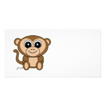 Monkey Customized Photo Card