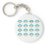 Monkey Emoticons Key Chains