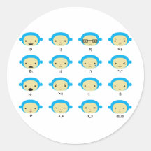 Monkey Emoticons Sticker