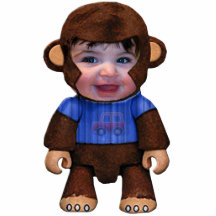 Monkey Face - Boy Photo Cutout