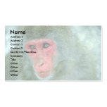 Monkey face business card template