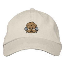 monkey face embroidered baseball cap