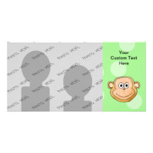 Monkey Face. Photo Greeting Card