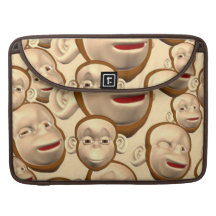 Monkey Faces Sleeves For MacBook Pro