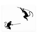 Monkey Fight Postcards