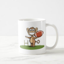 Monkey Football Mug