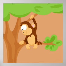 Monkey from my world animals serie poster