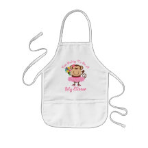 Monkey Future Big Sister Apron