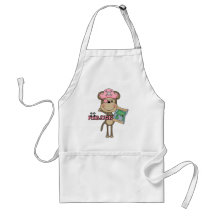 Monkey Girl Pirate Tshirts and Gifts Apron