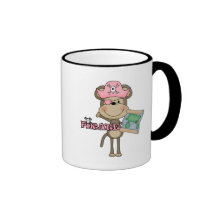 Monkey Girl Pirate Tshirts and Gifts Coffee Mug