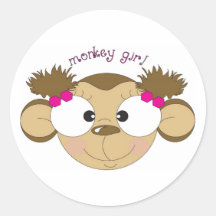Monkey Girl Sticker