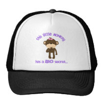 Monkey Has A Secret Big Sister hats