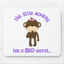 Monkey Has A Secret Big Sister Mousepad
