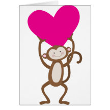 Cartoon Monkey Heart