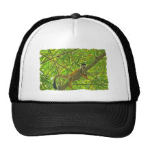 Monkey in Bamboo Jungle Trucker Hats