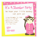 Monkey in Pyjamas Personalized Announcement