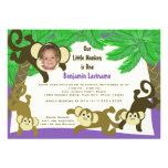 Monkey Jungle Birthday with Photo Invites