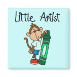 Monkey Little Artist Tshirts and Gifts Refrigerator Magnets