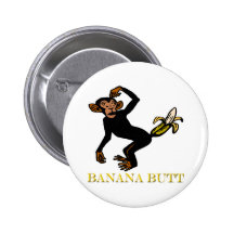 Monkey Love Fling Poo Funny Pin