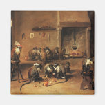 Monkey Magnet:   Monkeys in Kitchen