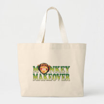 Monkey Makeover Canvas Bag