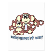 Monkey Mommy Post Card