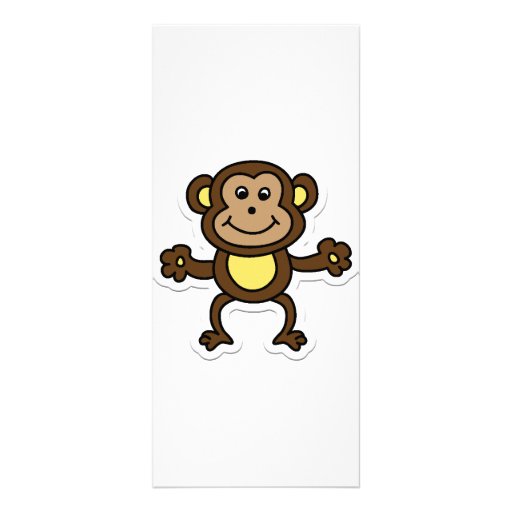 monkey personalized rack card