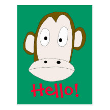 Monkey Postcard