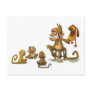 Monkey Puppet Postcard