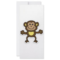 monkey personalized rack card