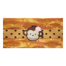 Monkey Safari Customized Photo Card