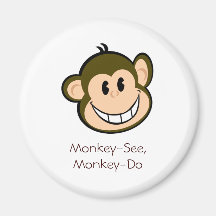 Monkey-See, Monkey-Do Refrigerator Magnets