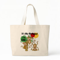Monkey Shine 1st Birthday T-shirts and Gifts Tote Bag