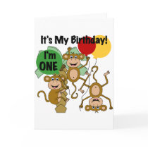 Monkey Shine 1st Birthday T-shirts and Gifts Cards
