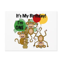 Monkey Shine 1st Birthday T-shirts and Gifts Post Card