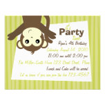 Monkey-Side-Down Invitations