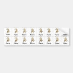 monkey sippy cup labels bumper sticker