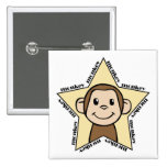 Monkey Star Pin