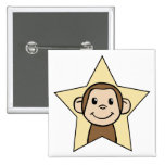 Monkey Star Pins