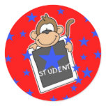 Monkey Star Student Stickers