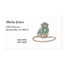 Monkey Stare Business Card Template