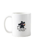 Monkey Steals the Peach Coffee Mug