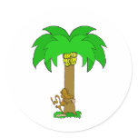 Monkey Tree Hugger stickers