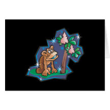 monkey under the stars card