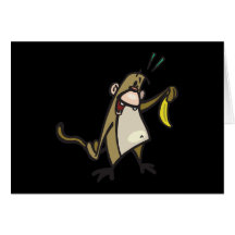 monkey with banana cards