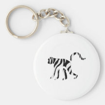 Monkey Zebra: Wild Mash-Up Key Chain